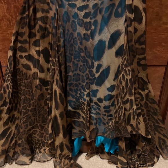 Brand new cache leopard/turquoise beaded dress - Picture 10 of 12